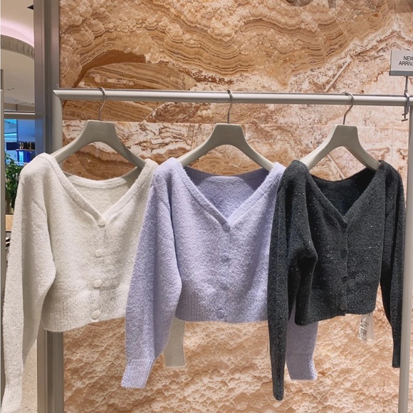 Snidel Women's Sequin Knit Cardigan - Picture 3 of 6